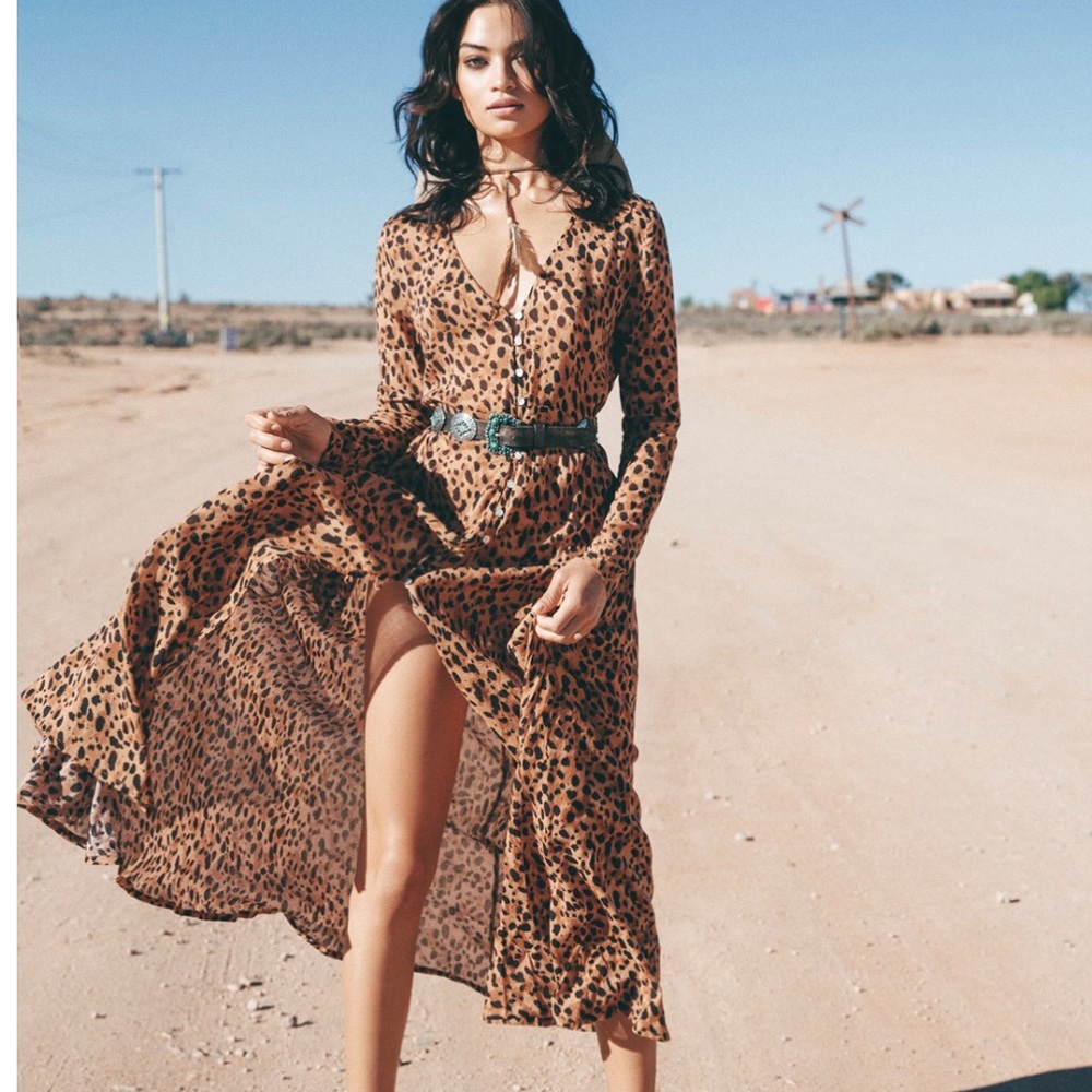 💥SOLD💥  Saphari maxi dress